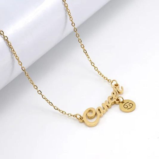 Cancer Zodiac Chain Necklace