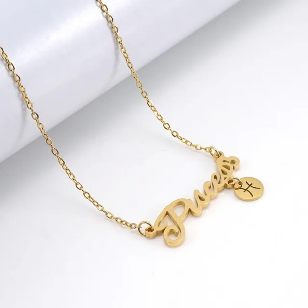 Pisces Zodiac Chain Necklace
