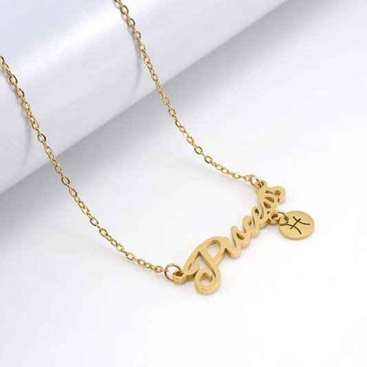 Pisces Zodiac Chain Necklace