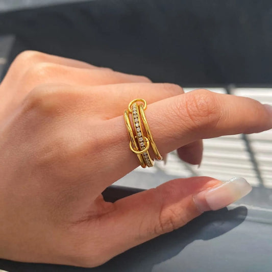 Stacked Gold Rings