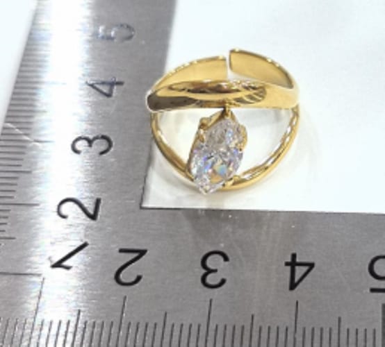 Diamond Gold Plated Ring