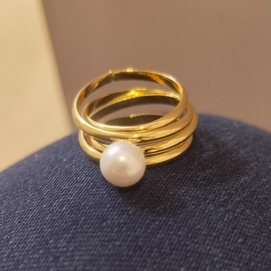 Pearl Gold Ring