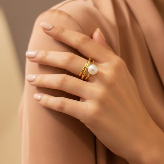 Pearl Gold Ring