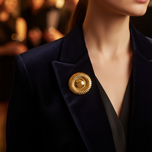 18k Gold Plated Brooch