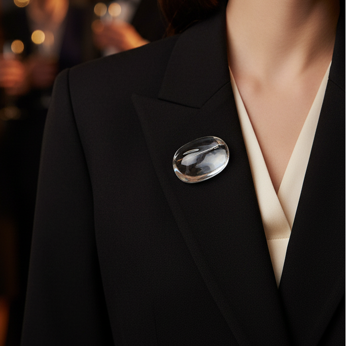 Silver Plated Brooch