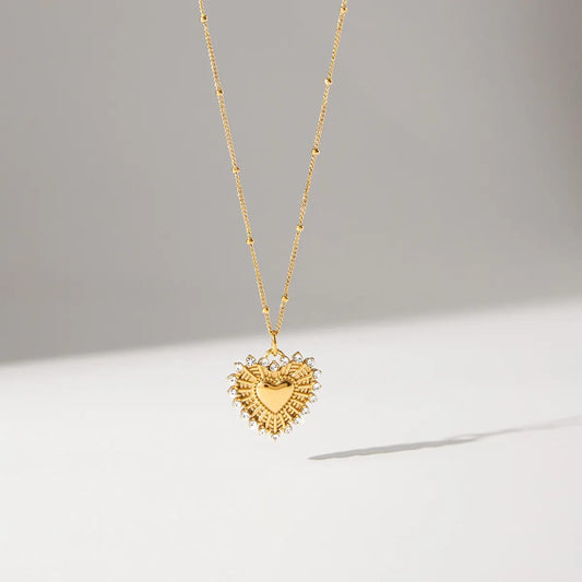 Heart Pendant Chain Necklace