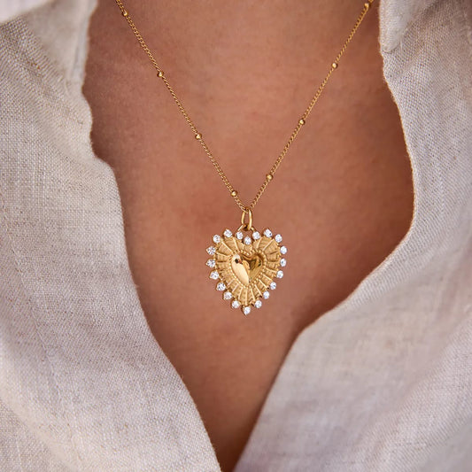 Heart Pendant Chain Necklace