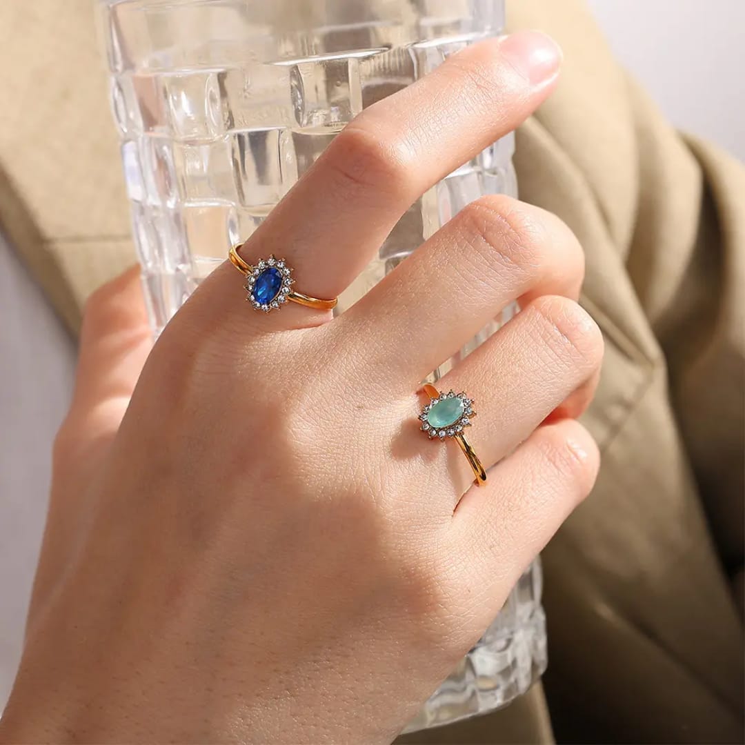 Sea Green Stone Ring