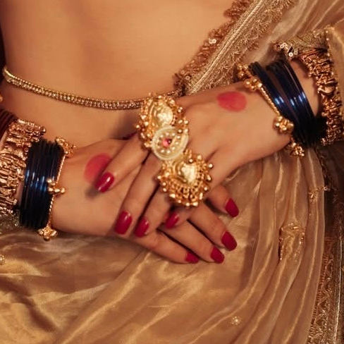 Kashmiri Ghungroo Statement Ring
