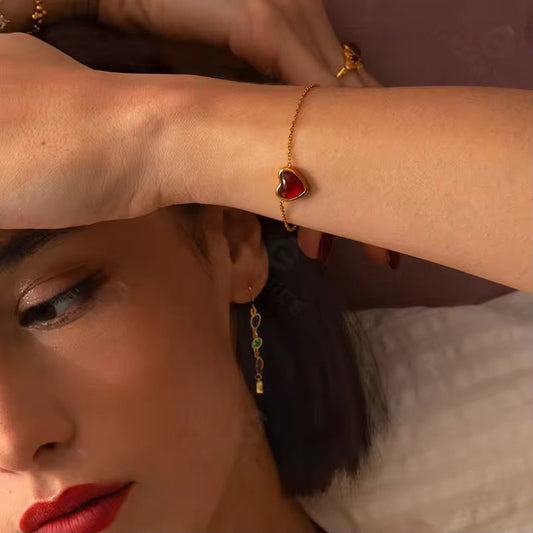 Luxe Heart Chain Bracelet
