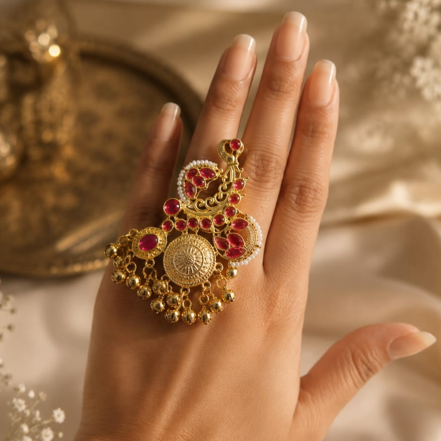 Ghungroo Statement Ring