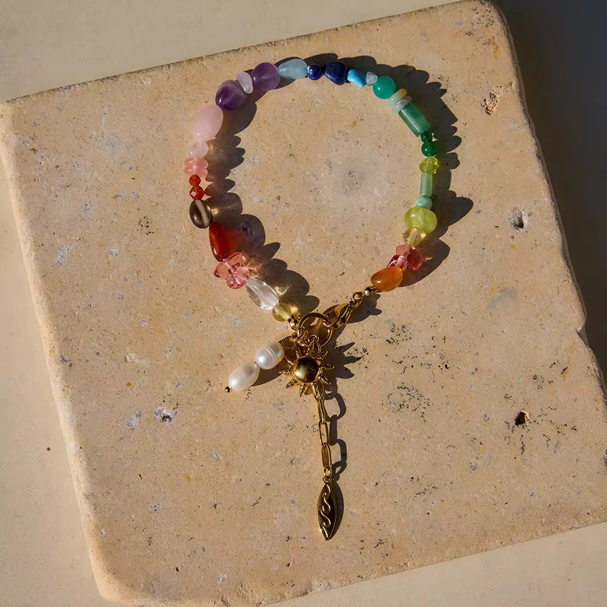 Multicolor Natural Beaded Bracelet