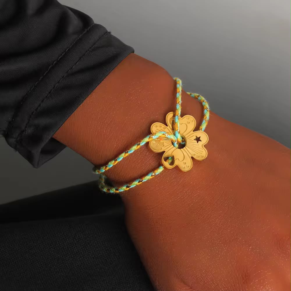Clover Thread Adjustable Bracelet