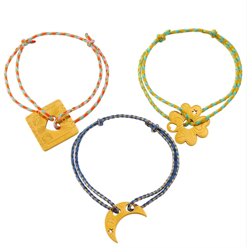 Clover Thread Adjustable Bracelet