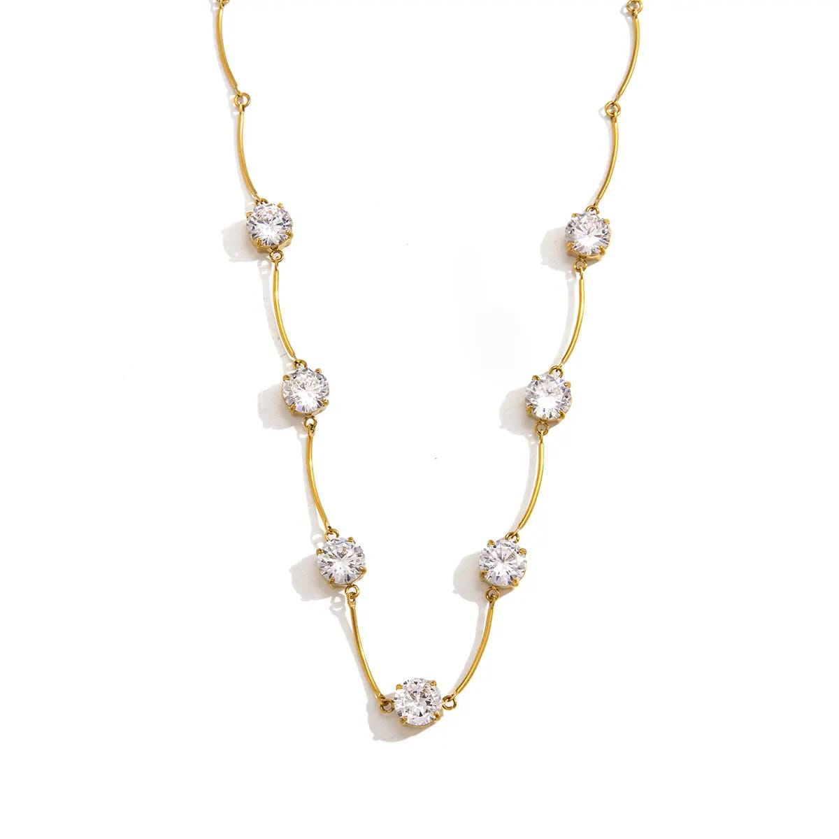 Dainty Zircon Chain Necklace