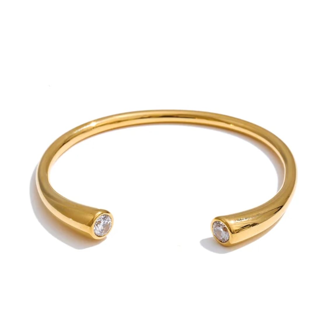 Diamond Studed Gold Bracelet