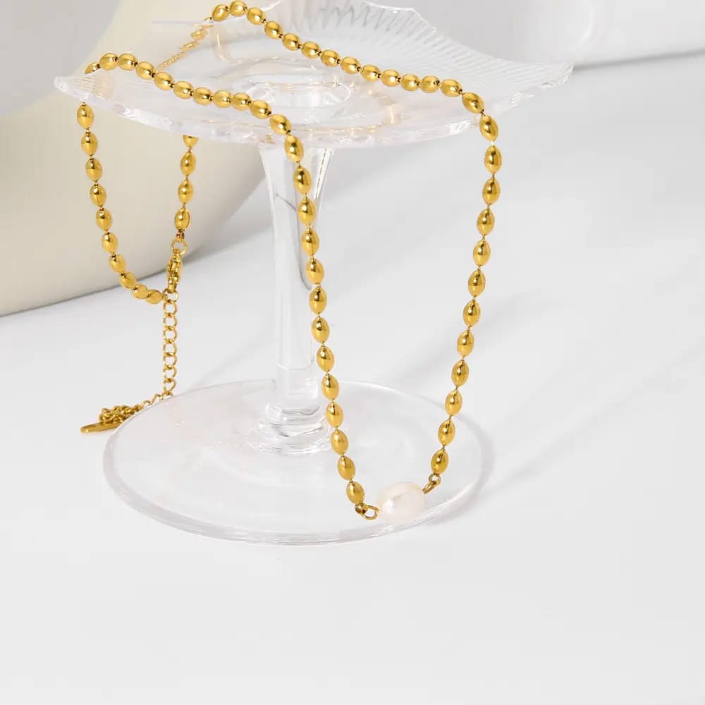 Fresh Water Pearl Chain Necklace