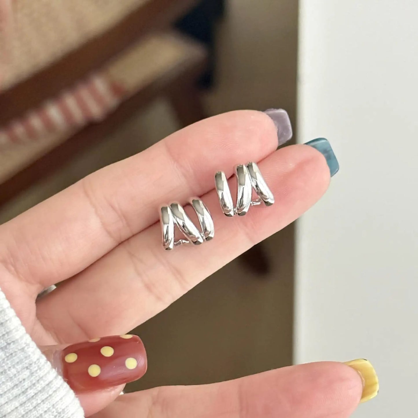 Silver Studs Earrings