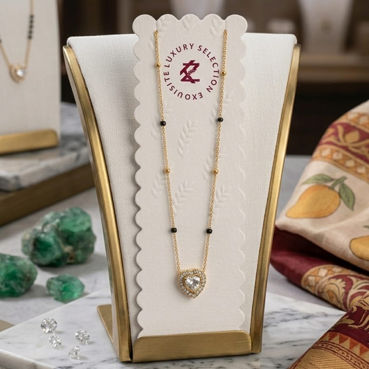 Antitarnish Sleek Heart Mangalsutra