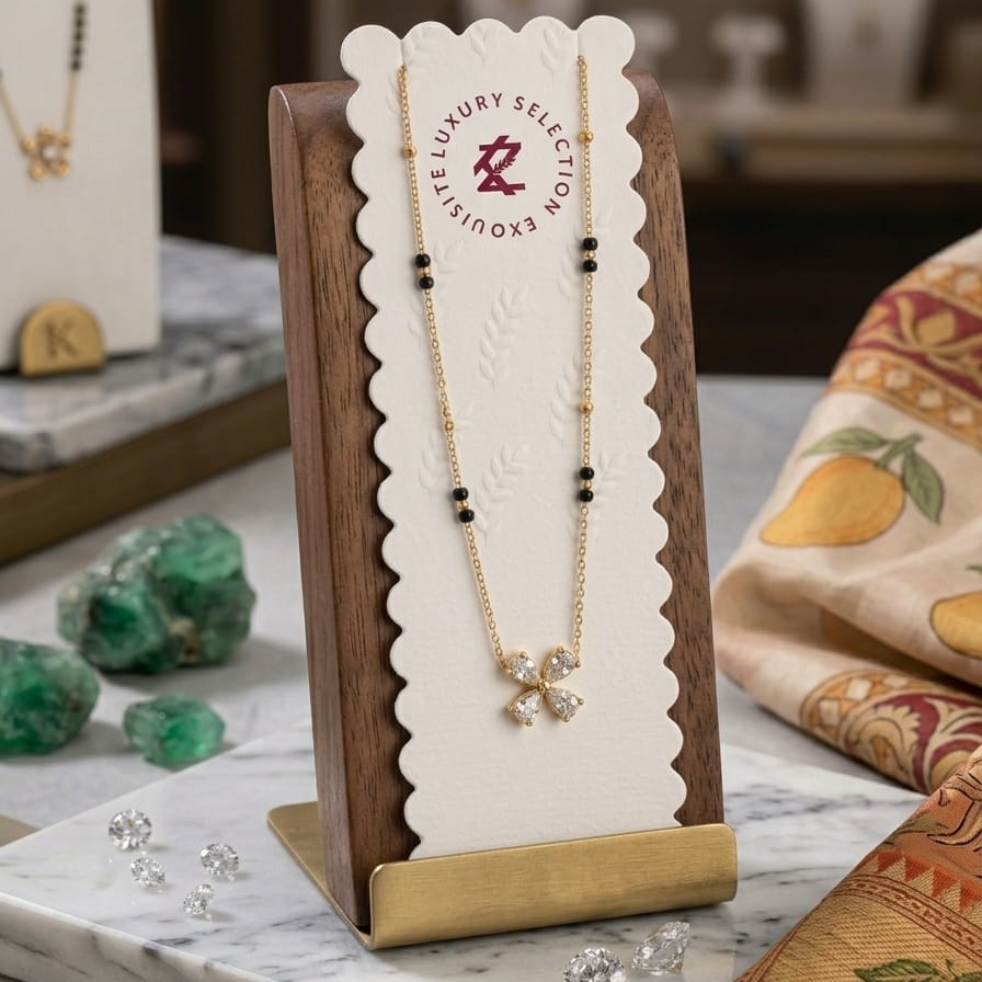 Antitarnish Sleek Flower Mangalsutra