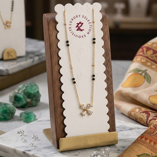 Antitarnish Sleek Flower Mangalsutra