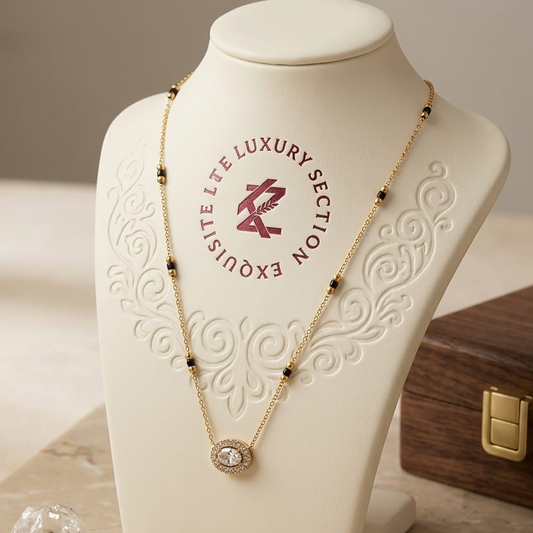 Antitarnish Sleek Diamond Mangalsutra