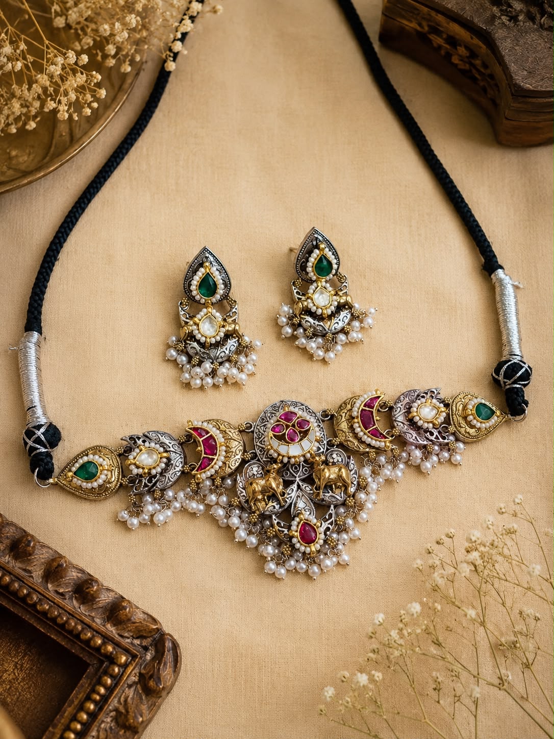 Fusion Silver Necklace Set