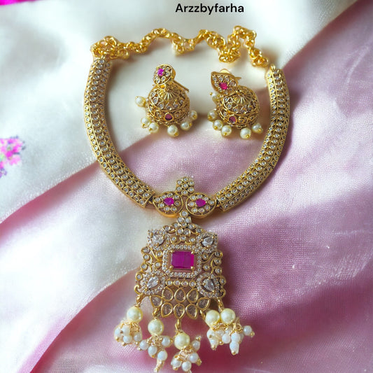 Divya Gold Choker Set