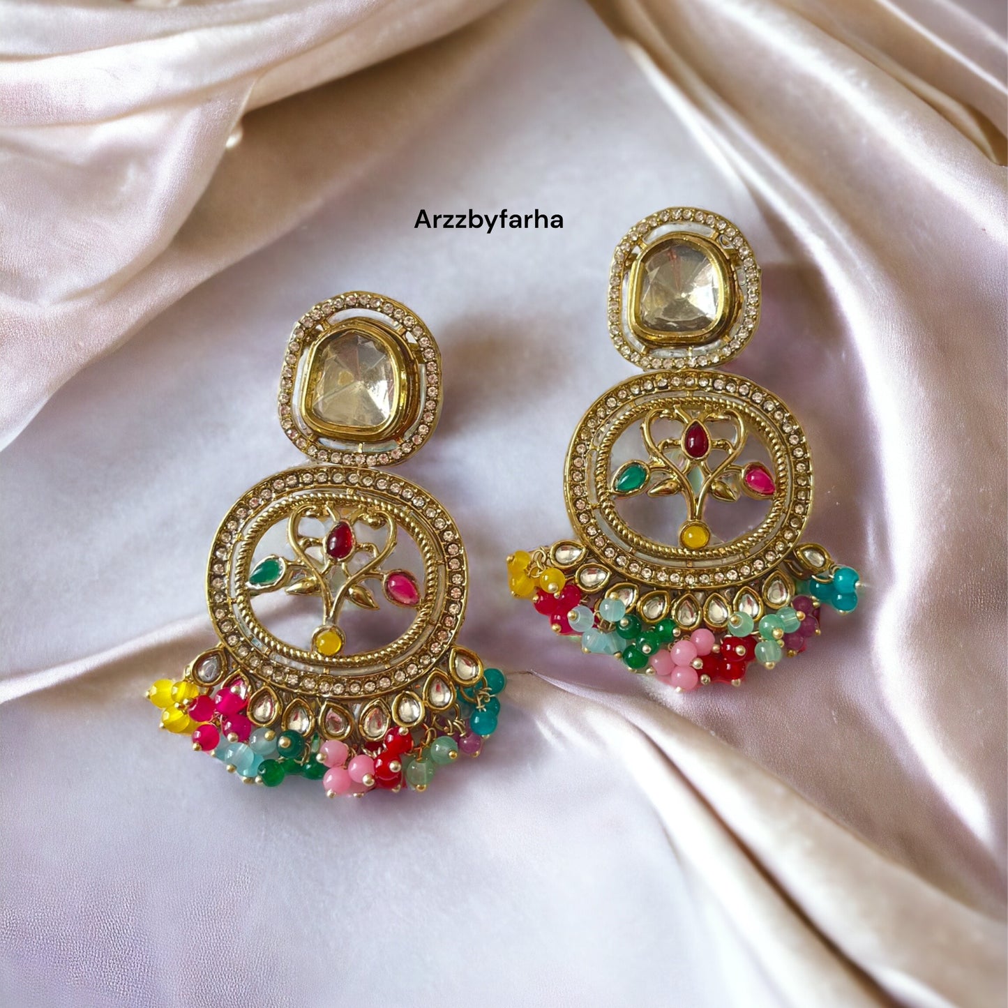 MOP Multicolor Dangle Earrings