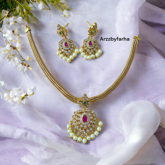 Antique Choker Pendant Set