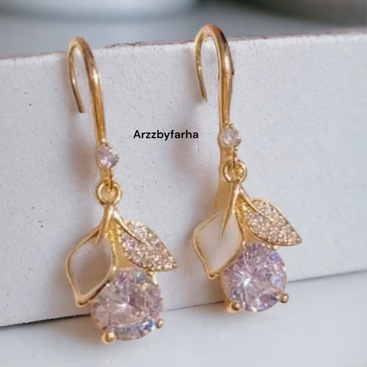 White Drop Earring