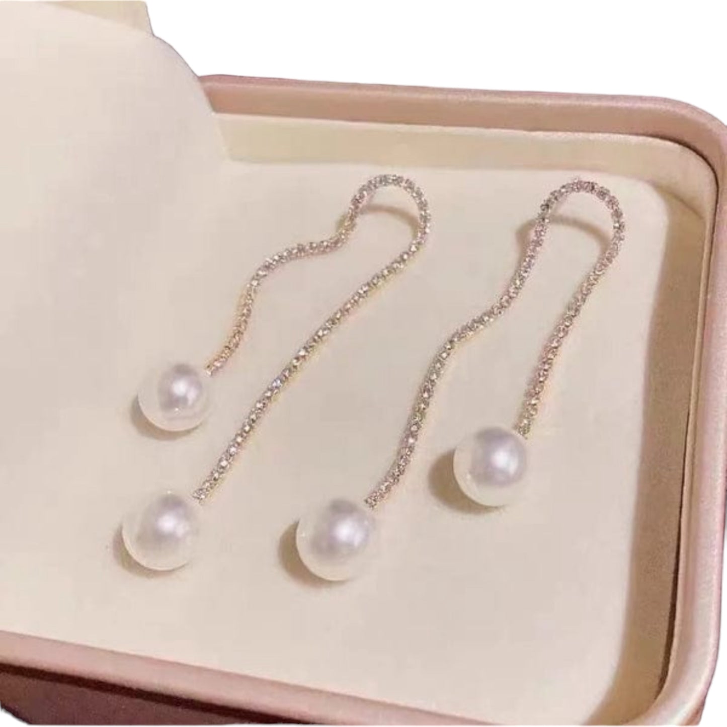 U Shaped Rhinestone Earring