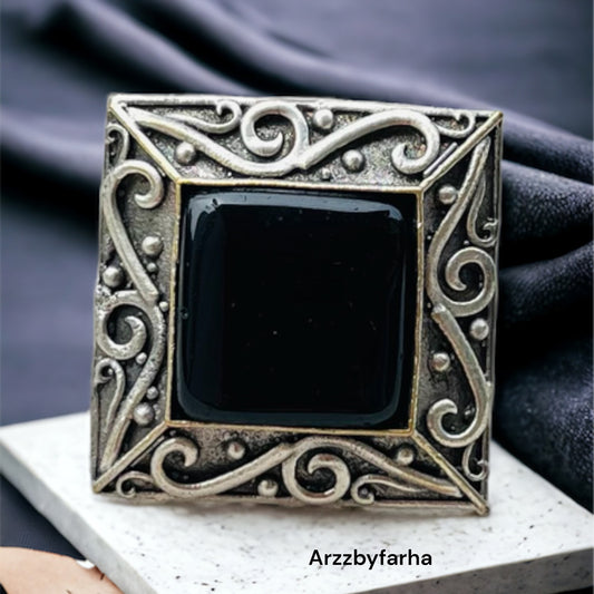 Monalisa Stone Free Size Rings