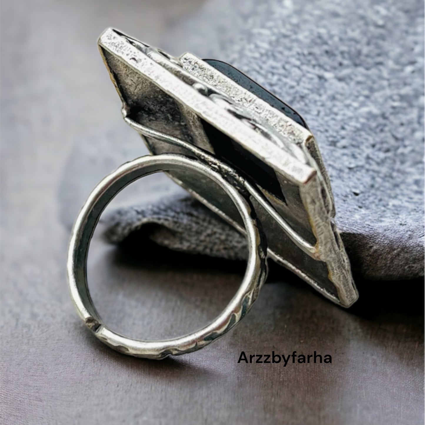 Monalisa Stone Free Size Rings