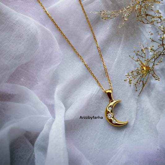 Moon AD Gold Chain