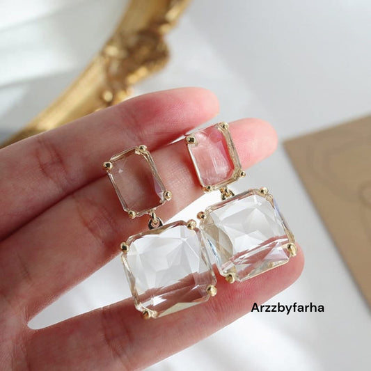 Glass Drop Earring