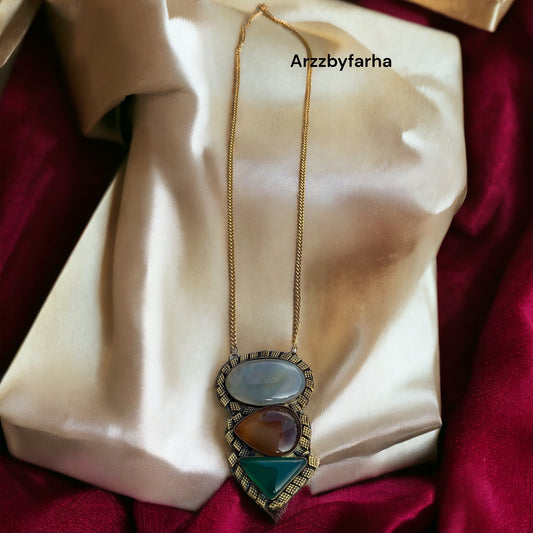 Monalisa Stone Long Necklace