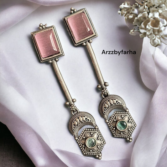 Pink Drop Earrings