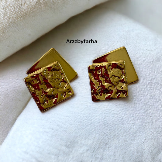 Chunky Square Earrings