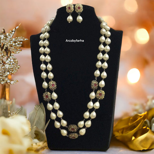Premium Quality Baroque Pearl Mala Necklace