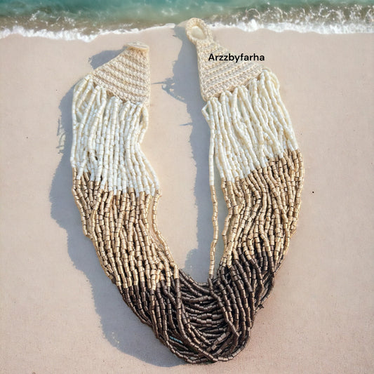 Multi Beaded Strings Necklace