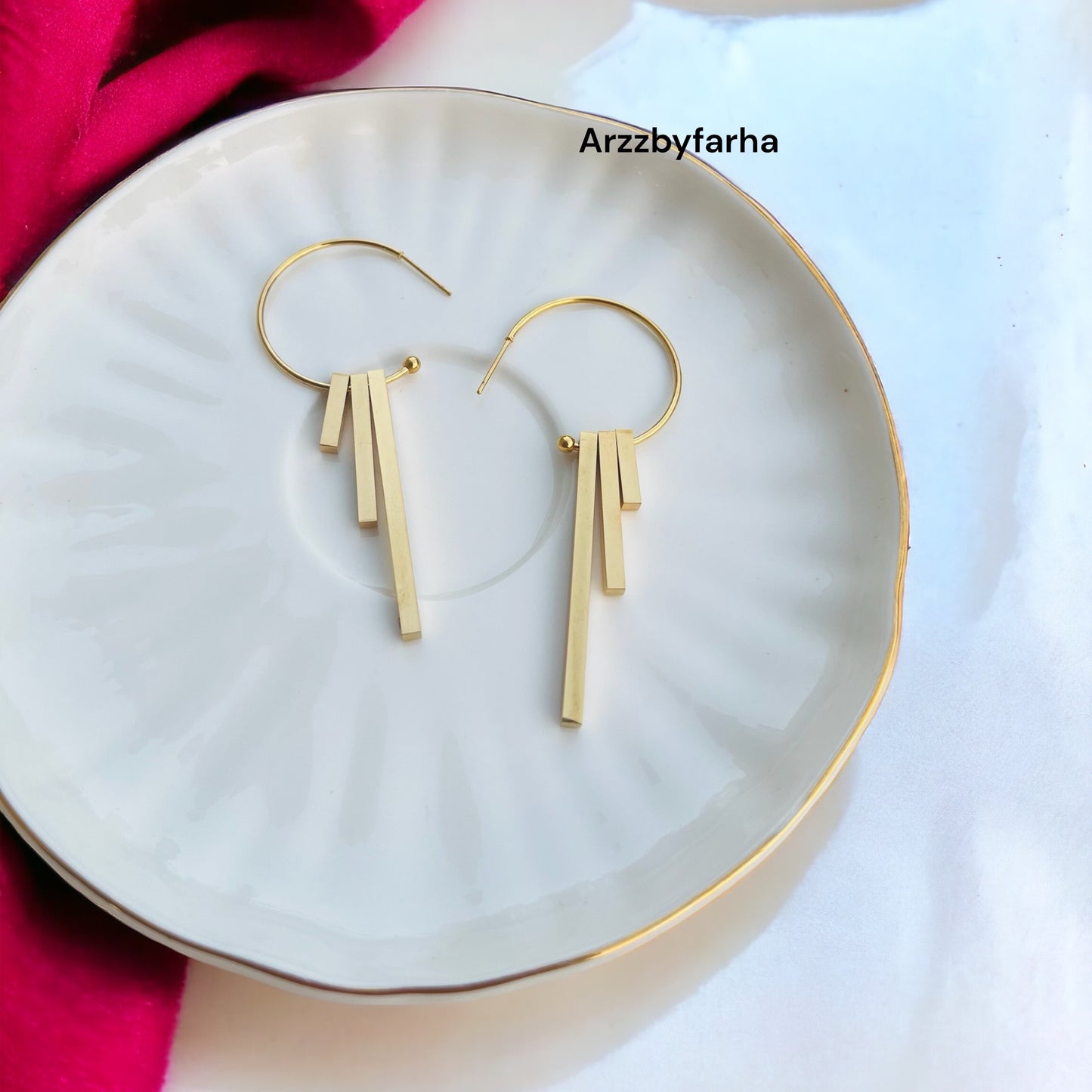 Gold Plated Hoop Earrings