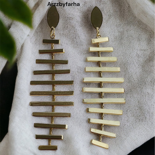 Fishbone Shape Earrings