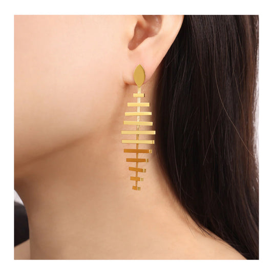 Fishbone Shape Earrings