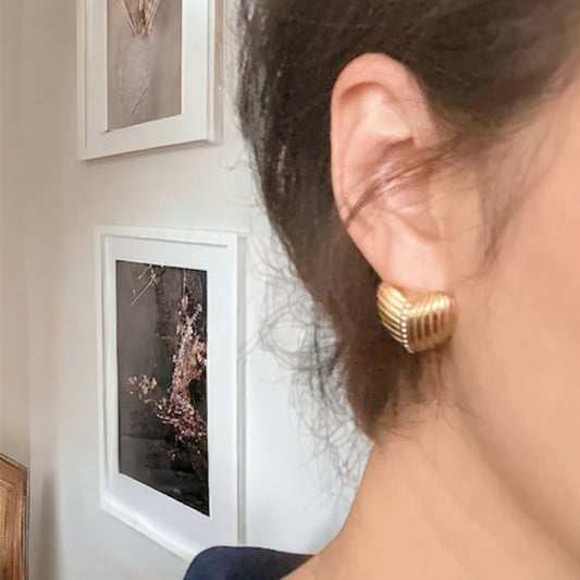 Shine Connects Us Heart Earrings