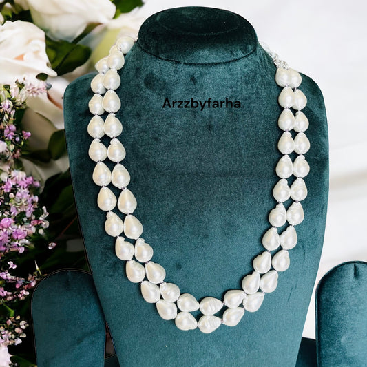 Premium Quality Baroque Pearl Mala Necklace