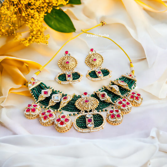 Emerald Green Necklace Set