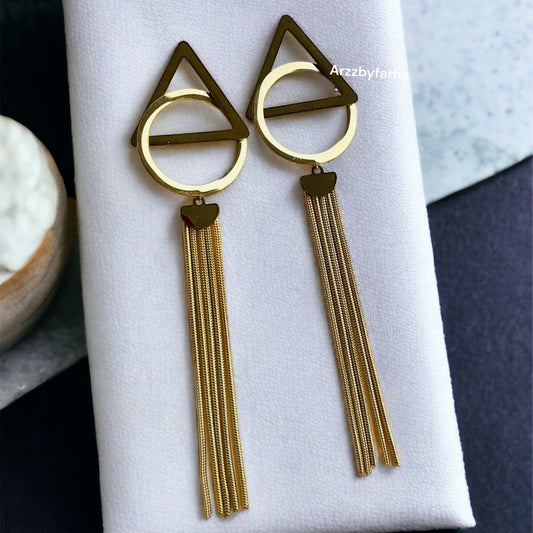Tassel Gold  Earrings