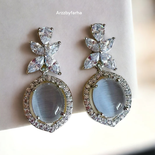 Premium Quality Grey Drop Earrings