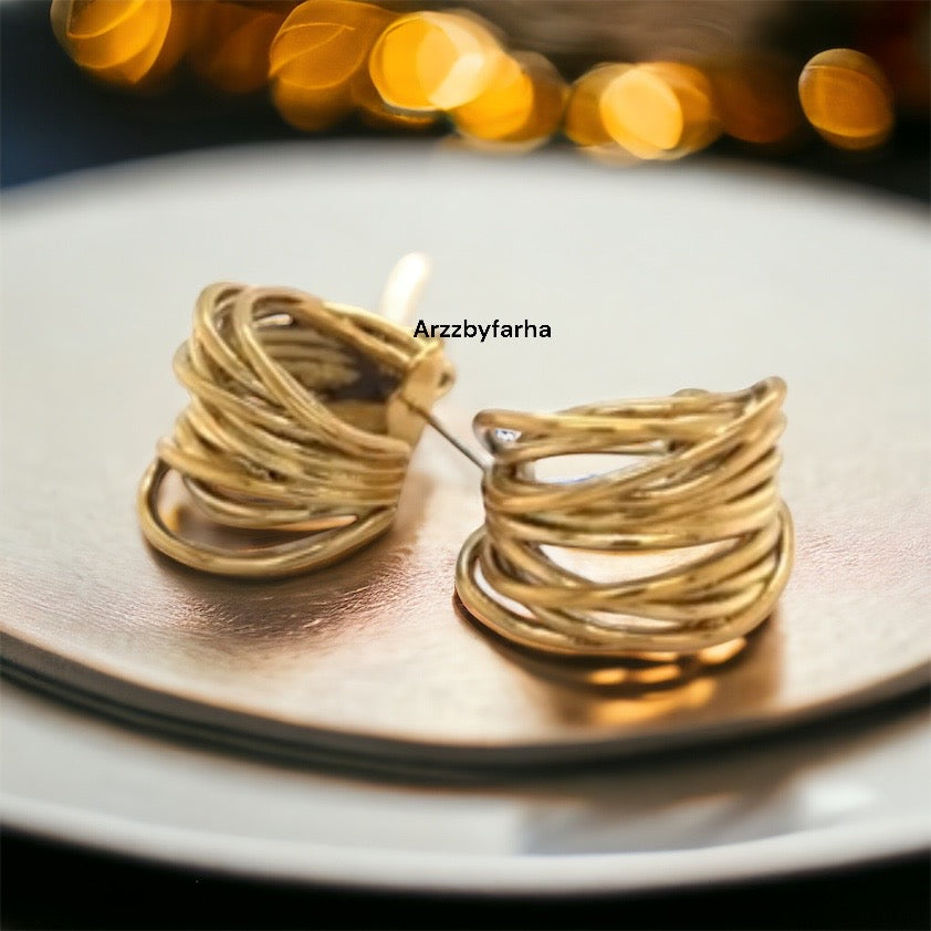 Luxe 18k Gold Earrings
